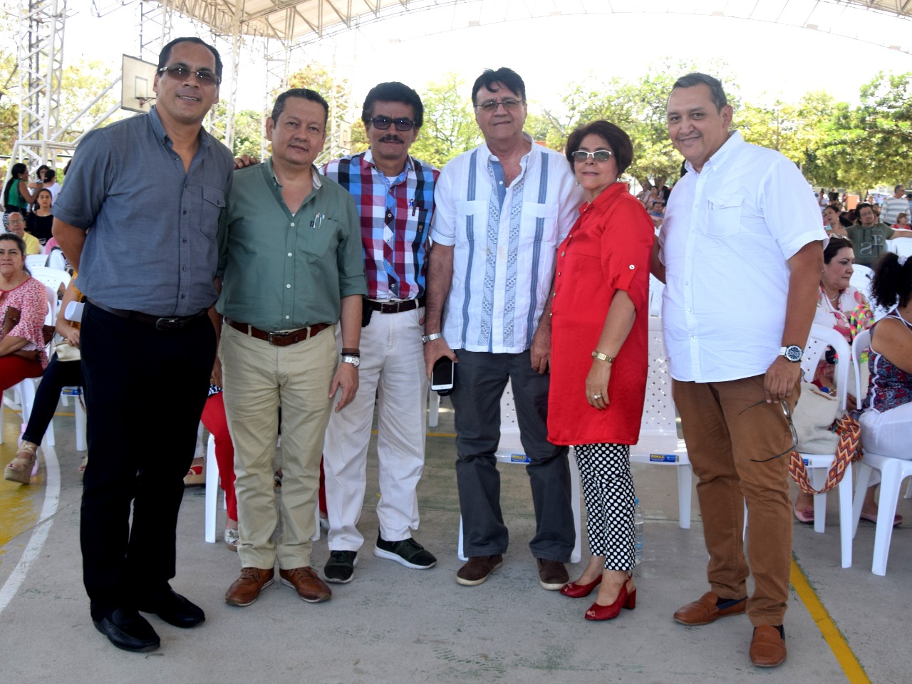 Alayan Valderrama, Luis Alfredo Cerquera, Teófilo Tovar, Libardo Perdomo, Gloria González y Nelson Vivas.